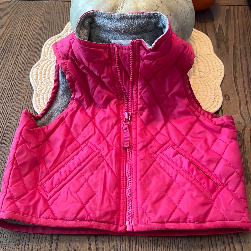 Hot Pink Baby Puffer Vest 18-24 month
